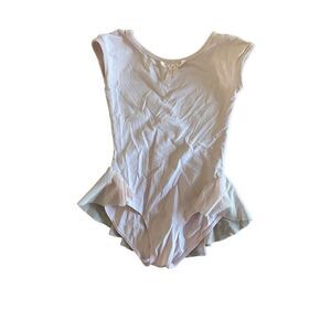 Mdnmd girls pink sheer skirted leotard dance ballet size 8